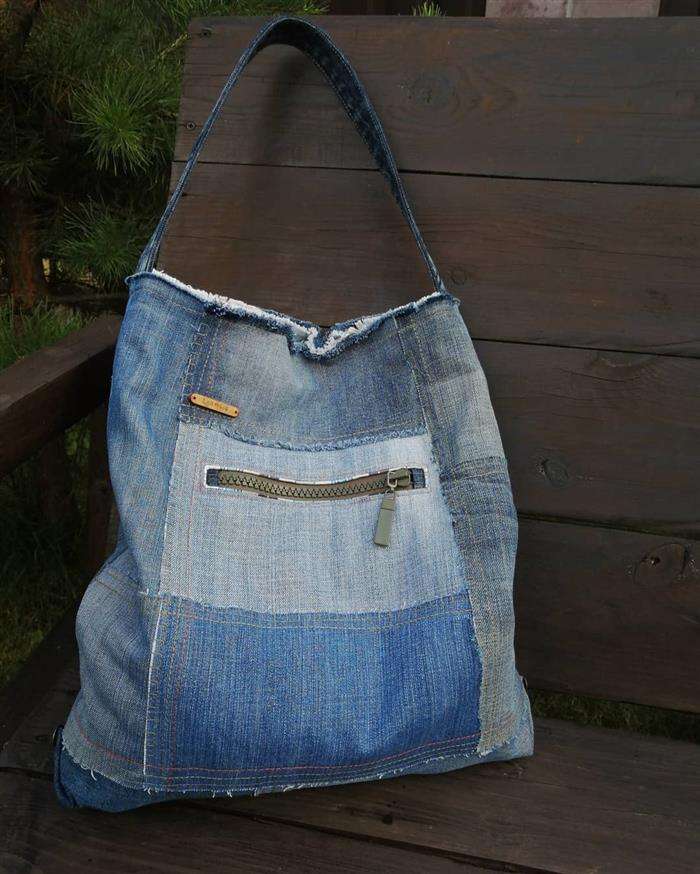 bolsa de jeans usado