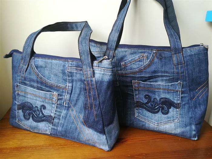 bolsa em jeans