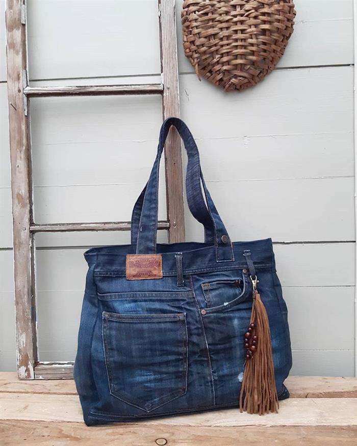 Bolsas Artesanais Bolsa De Jeans Reciclado Passo A Passo Tecido
