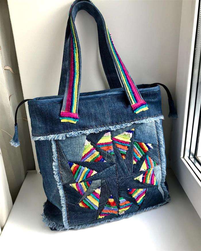 bolsas de jeans artesanato