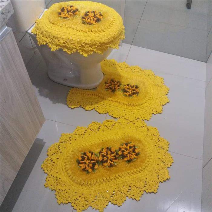 decoração amarelo para banheiro
