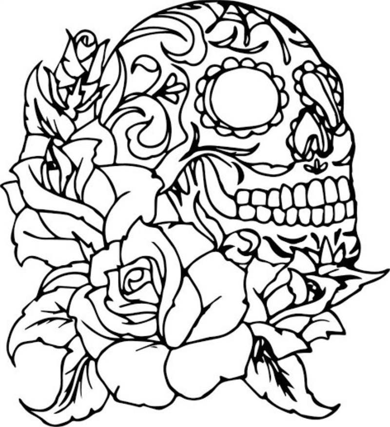 desenho simples com rosas