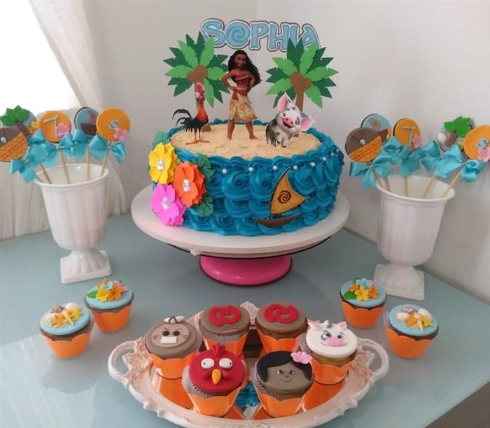 detalhes para festa moana