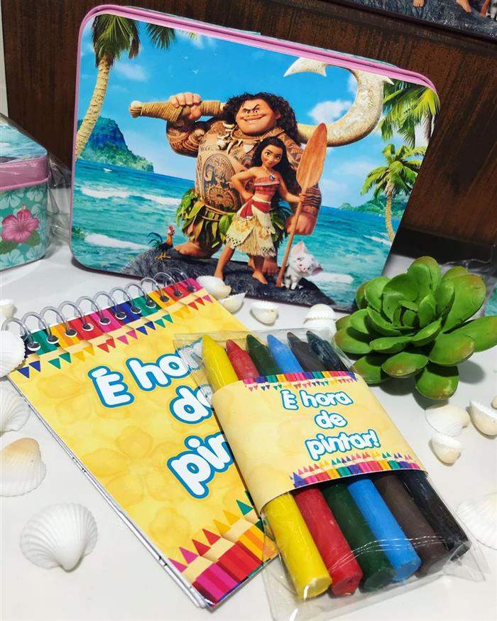 kit colorir moana