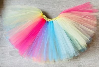 saia tule para bebe