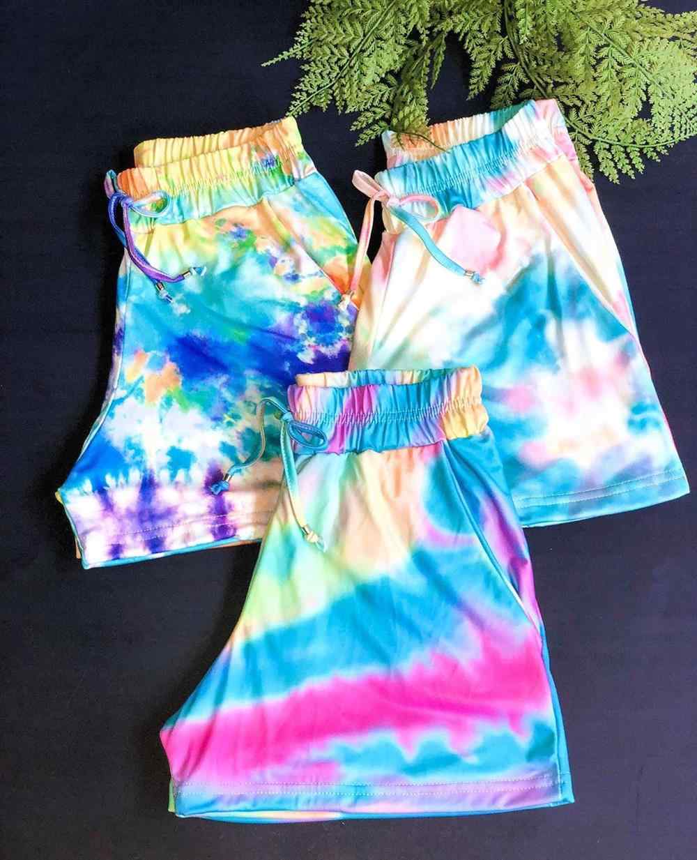 ideias de short tie dye