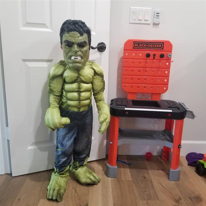 fantasia de hulk infantil