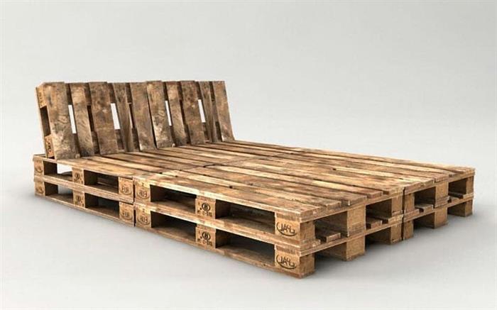 cama com pallet cru