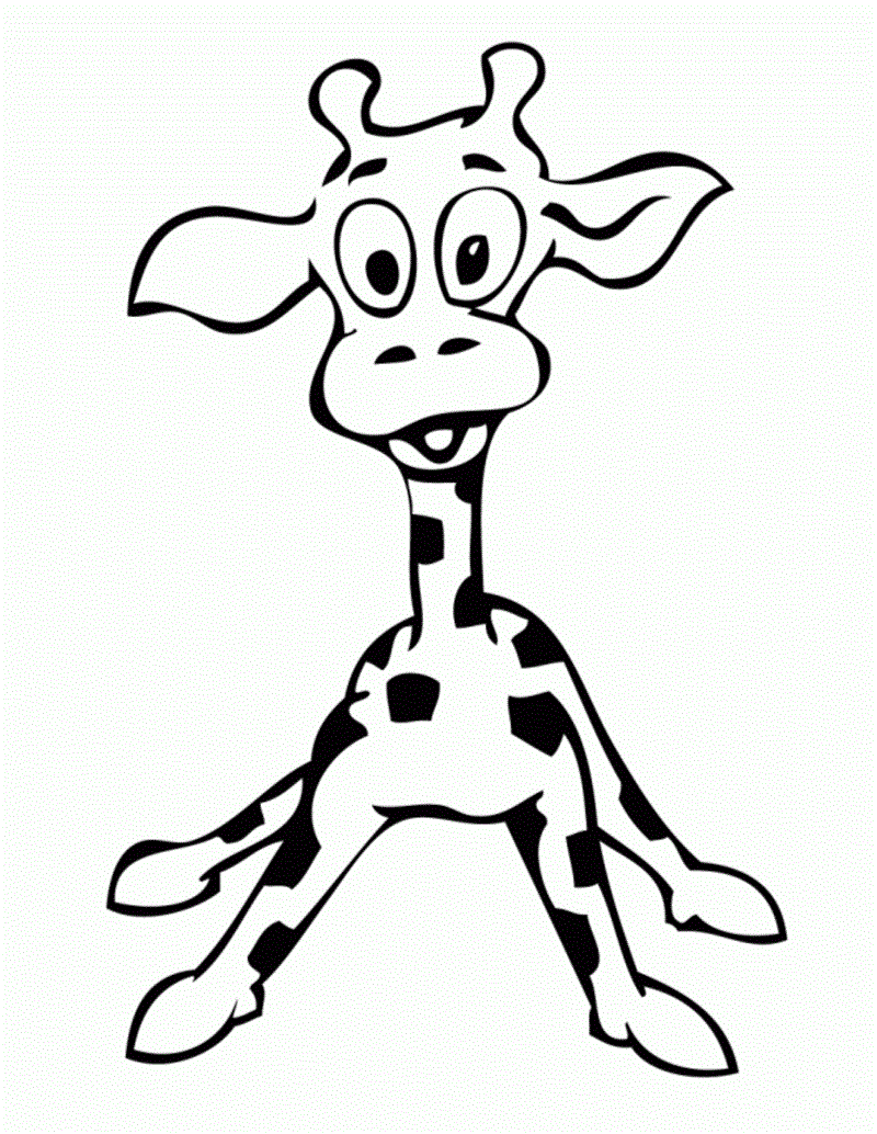 desenho de girafa para colorir