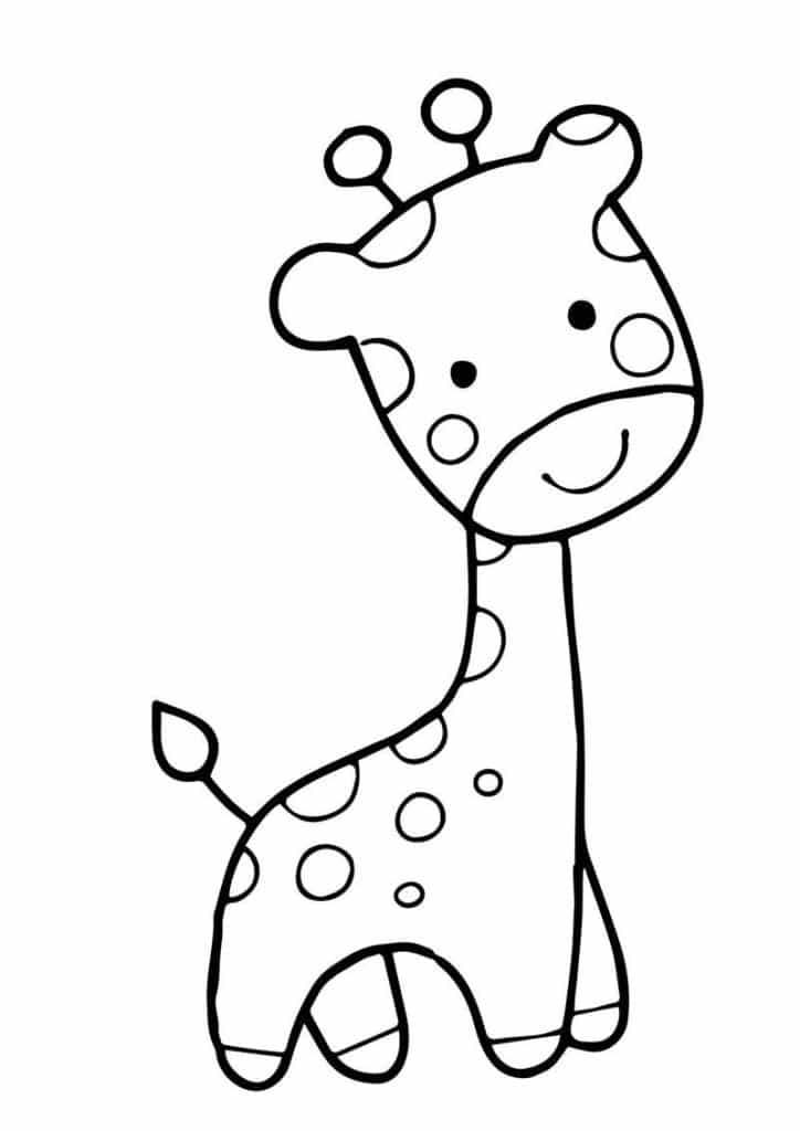 Desenho de girafa: 35 imagens para colorir e já coloridas para imprimir ...