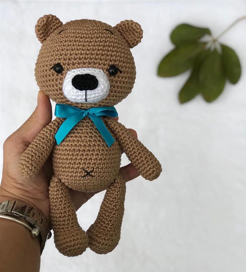 urso amigurumi euroroma