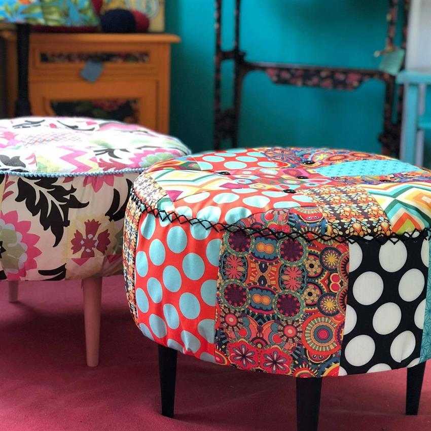 puff de pneu patchwork