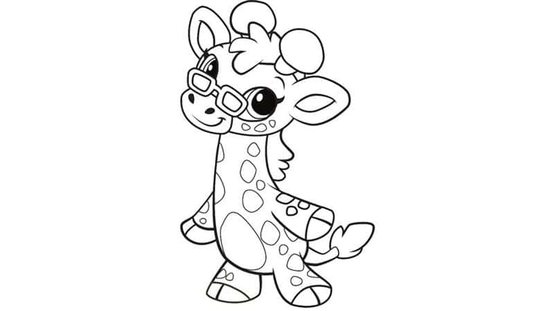 como fazer um desenho de girafa