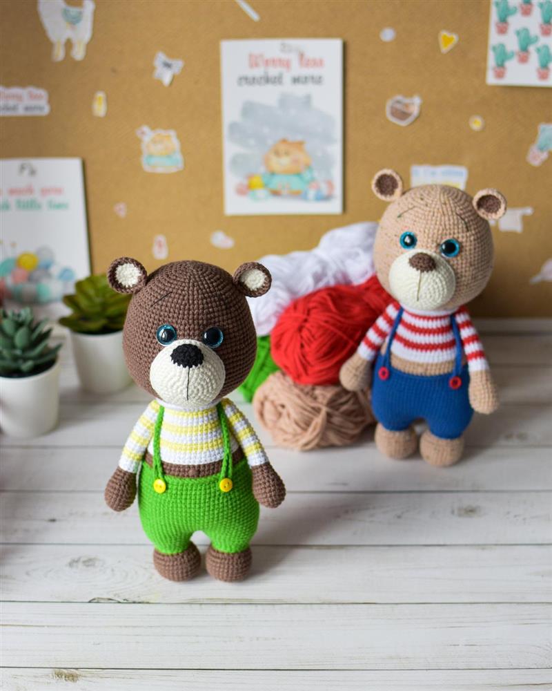 urso amigurumi passo a passo