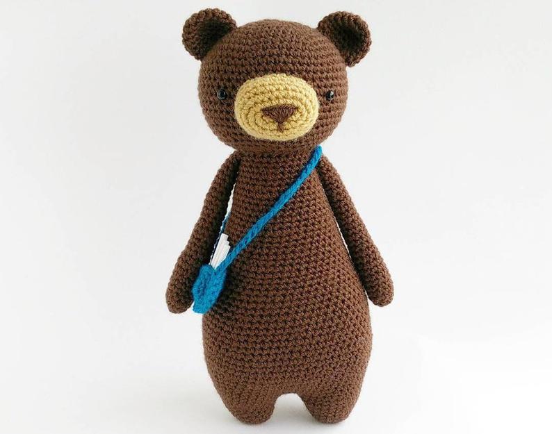 urso facil amigurumi