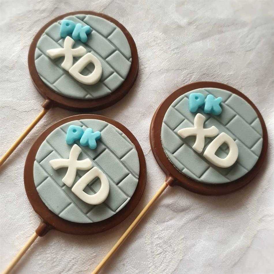 pirulito de chocolate personalizado