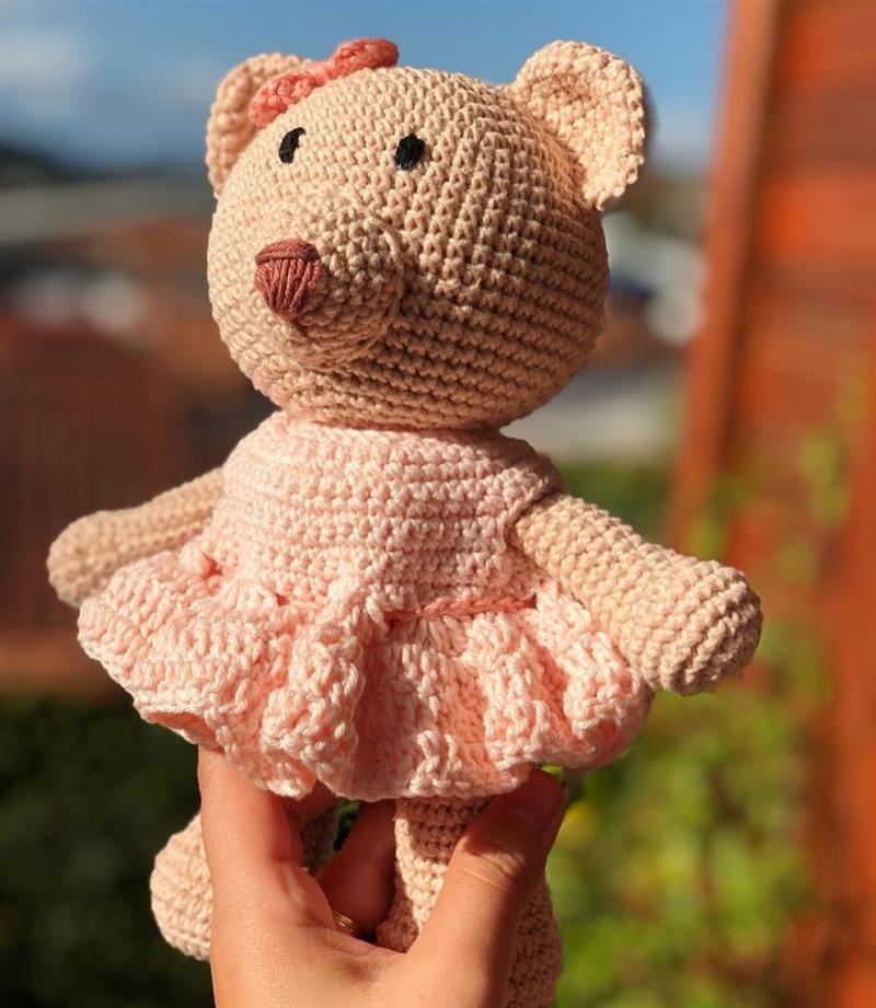 vestido amigurumi