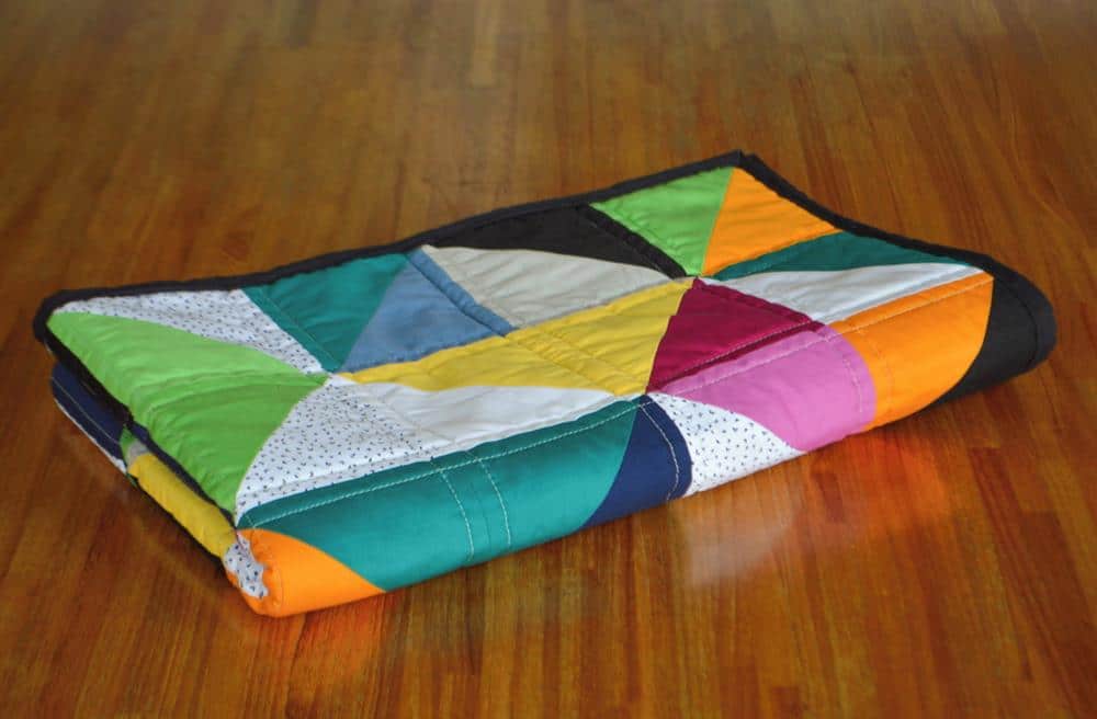 manta patchwork para berço