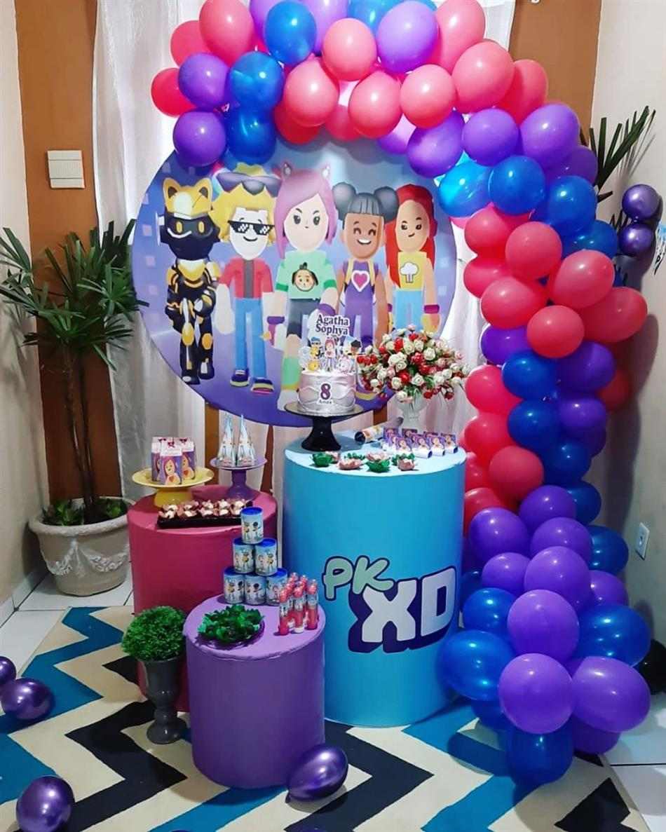 tema de festa pk xd feminino