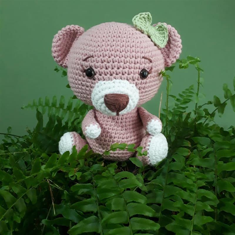 urso amigurumi pequeno