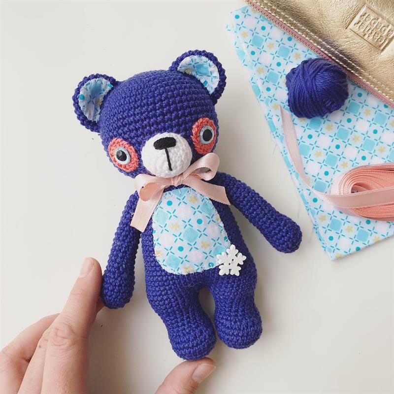 linha ideal para fazer um urso amigurumi