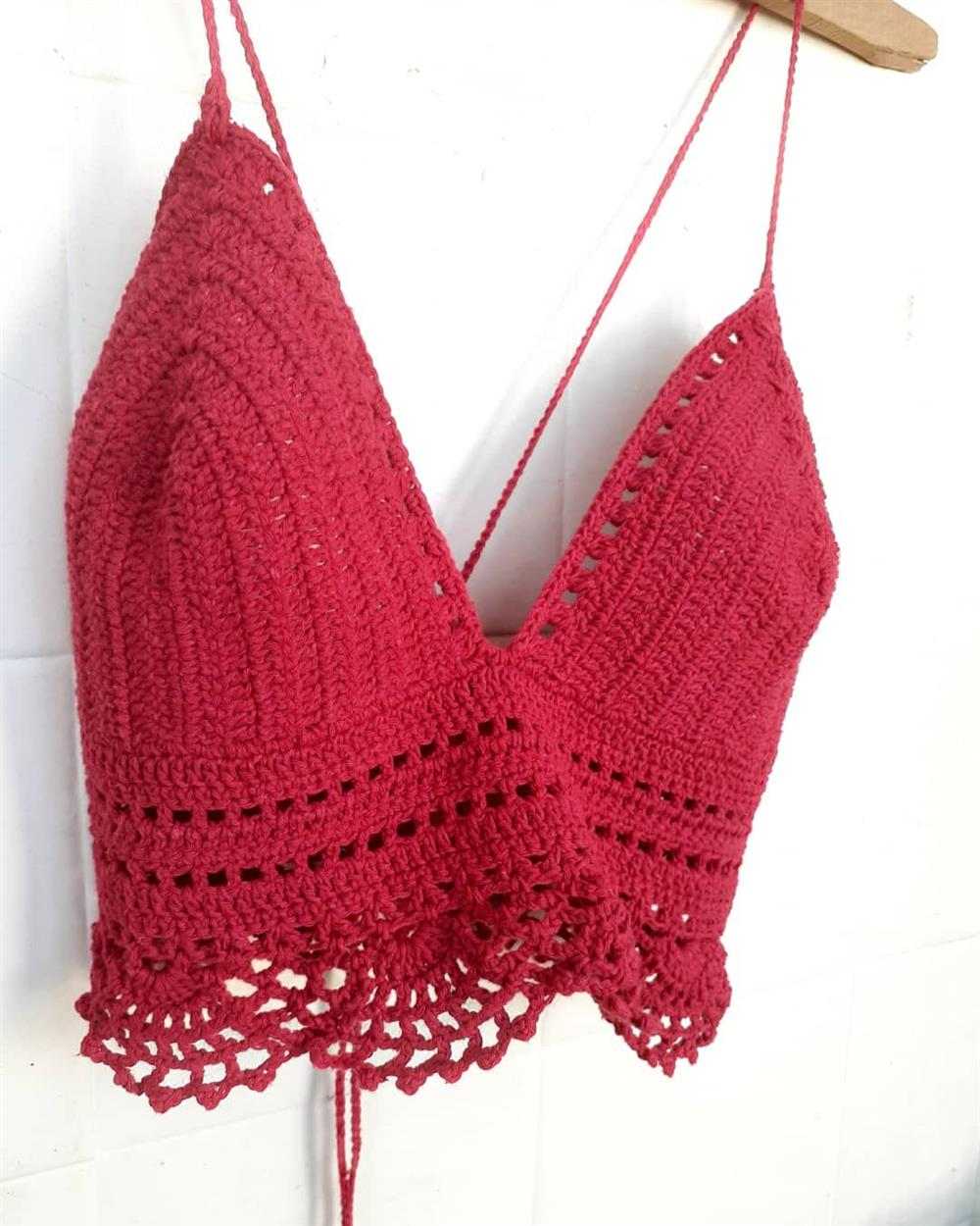 cropped vermelho