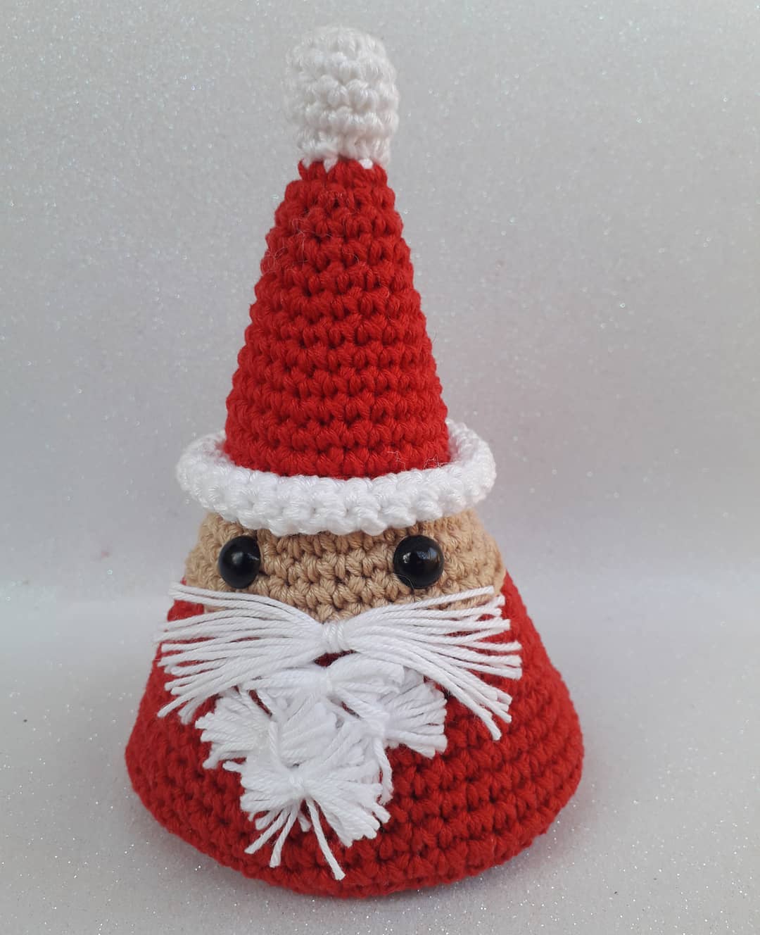 Papai Noel cone amigurumi