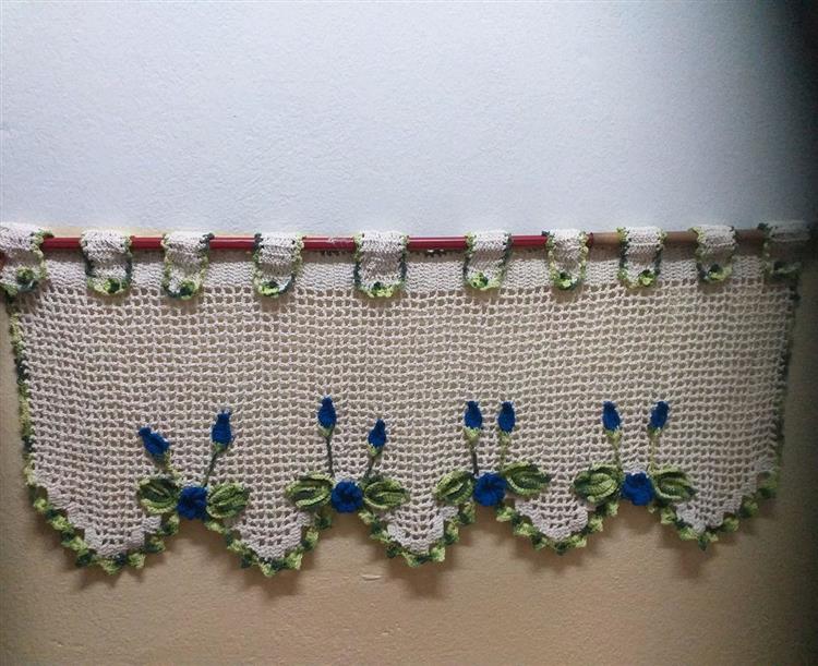 bando de croche para banheiro