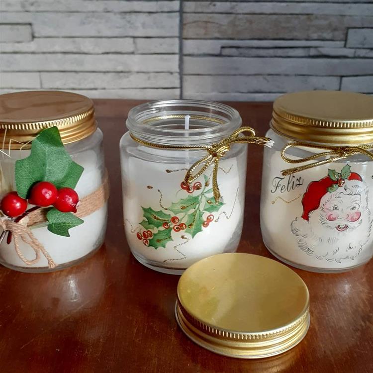 velas aromáticas de Natal