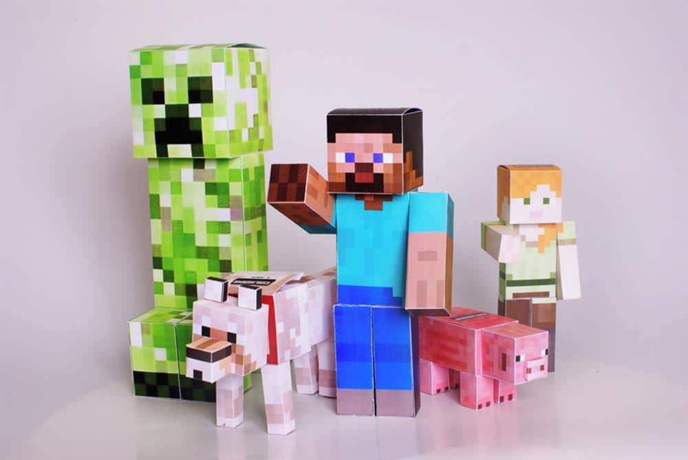 como fazer papercraft minecraft