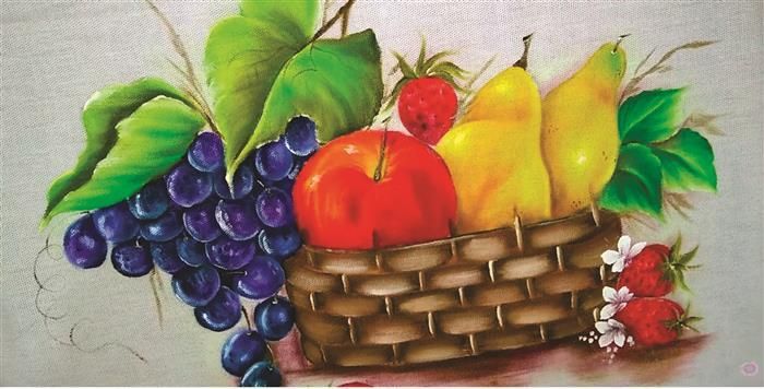 pintura de frutas