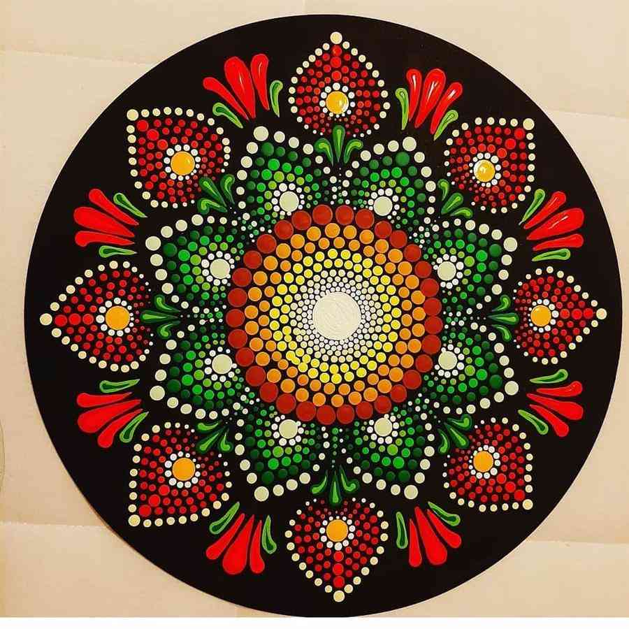 Material para mandalas em pontilhismo