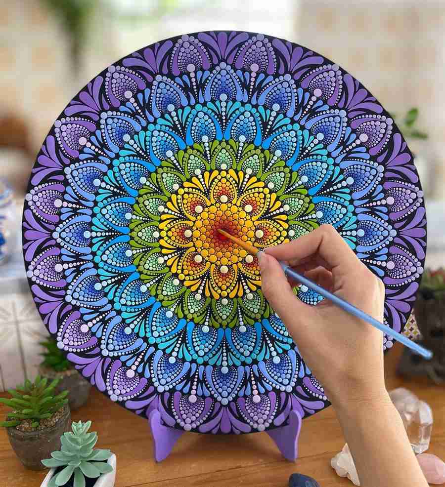 Mandala Em Pontilhismo Como Fazer 50 Ideias Fantásticas Usando Essa