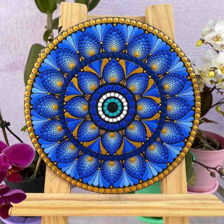 Mandala em pontilhismo como fazer +50 ideias fantásticas usando essa técnica Artesanato Passo Mandala em pontilhismo como fazer +50 ideias fantásticas usando essa técnica Artesanato Passo