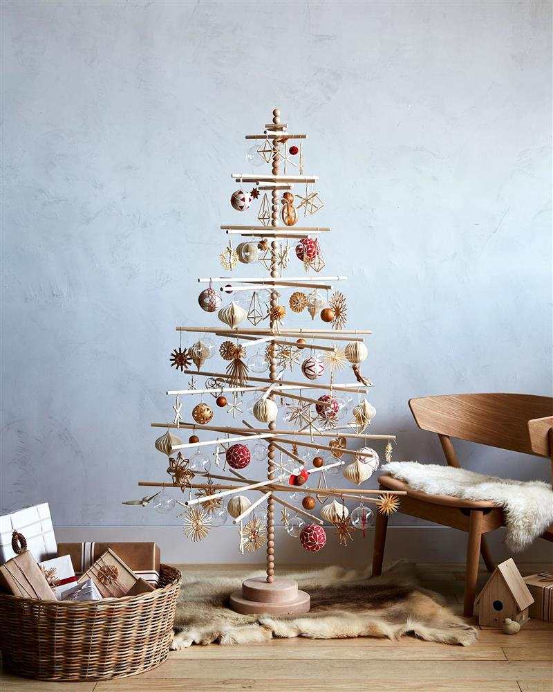 árvore de Natal de madeira