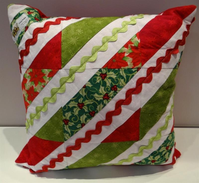 almofadas de Natal em patchwork 
