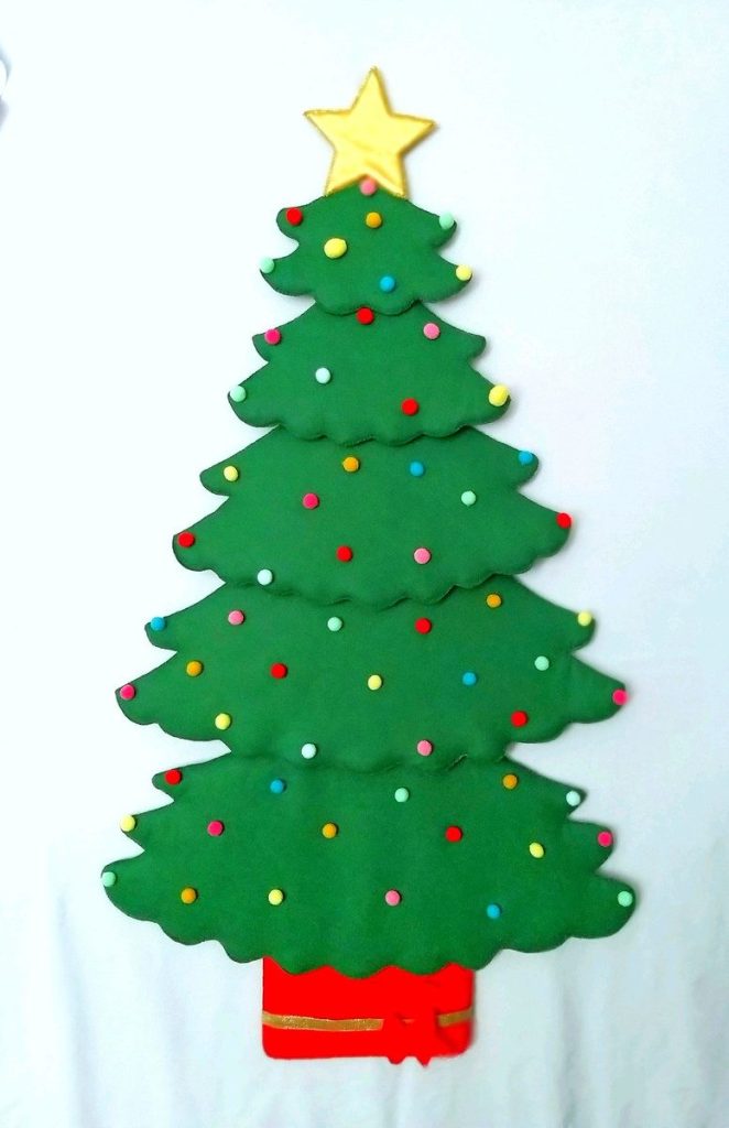 Árvore de Natal de feltro: como fazer + moldes para imprimir ...