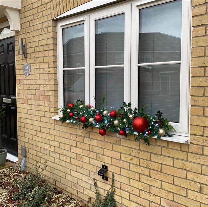 decoração de natal para janela externa