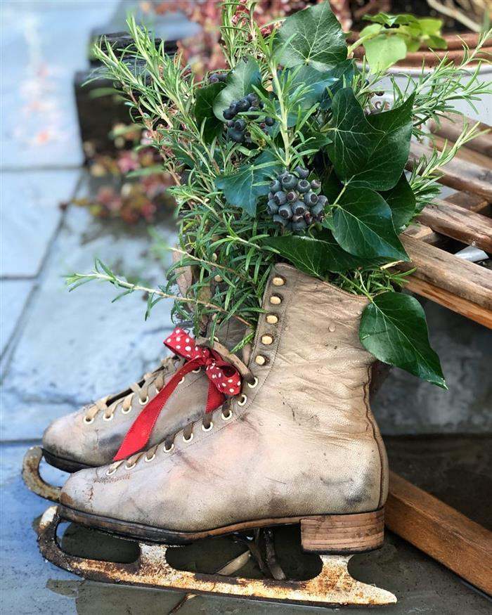 decoração de natal para jardim com reciclagem