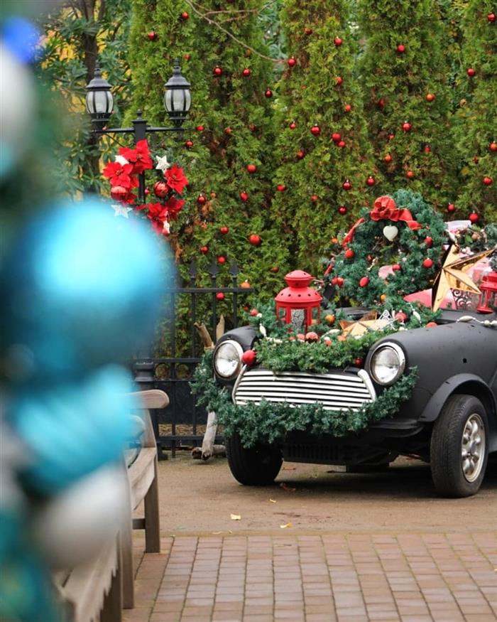 decoração de natal para jardim externo