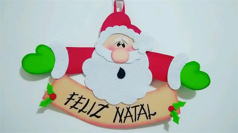 Enfeite de Natal em EVA feliz natal