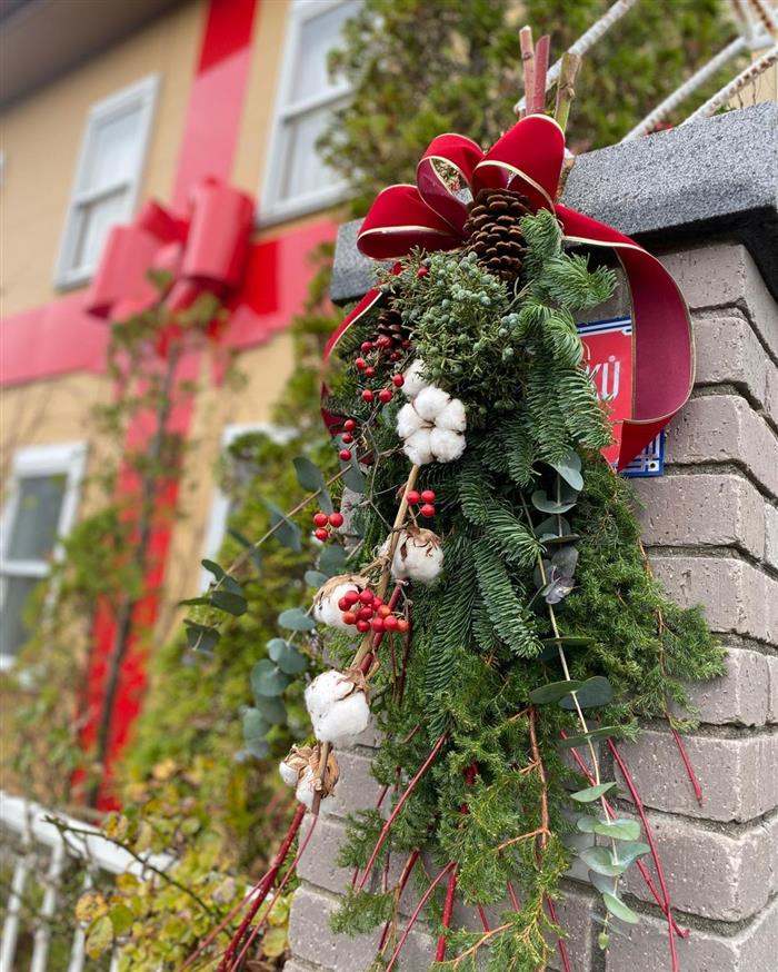 guirlanda de natal para jardim