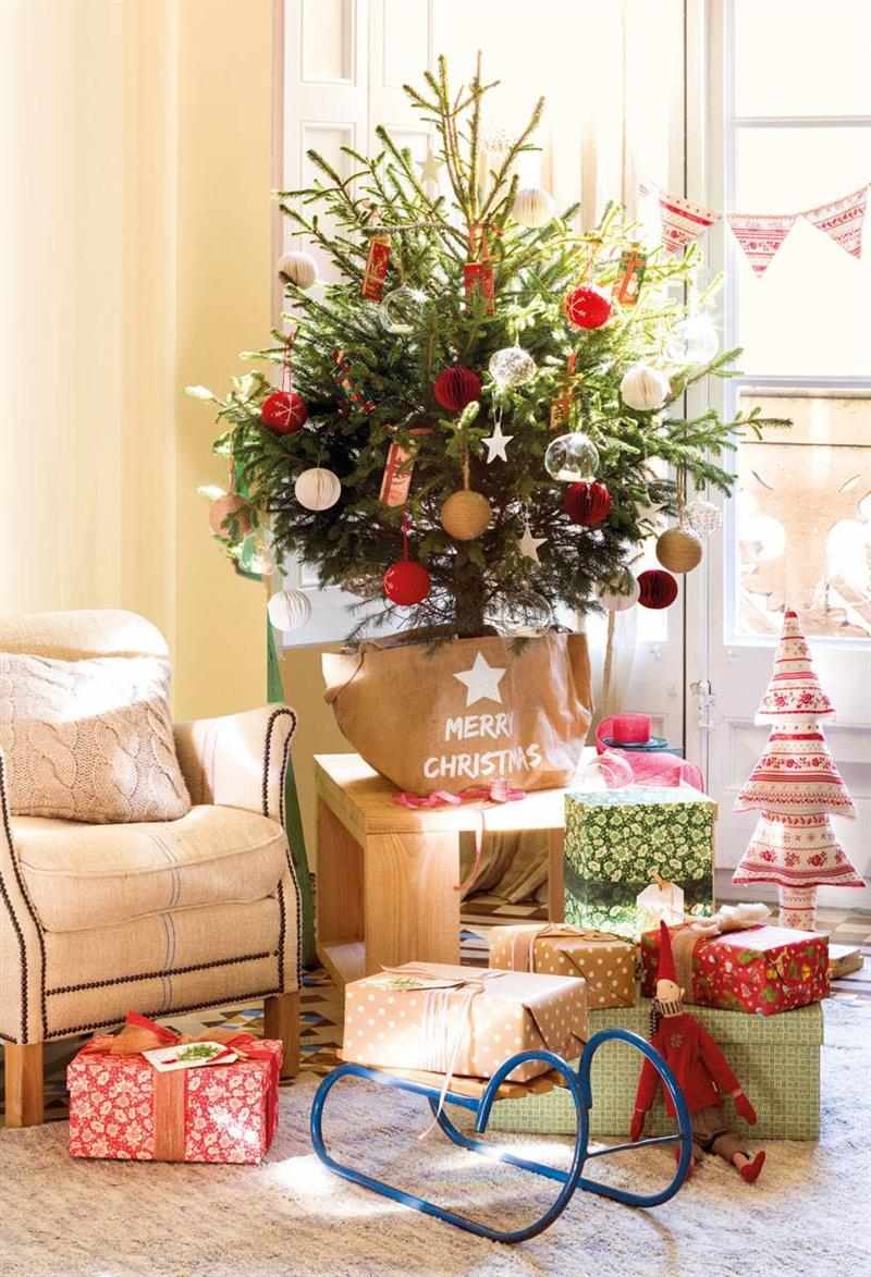 decoração de natal para sala de apartamento