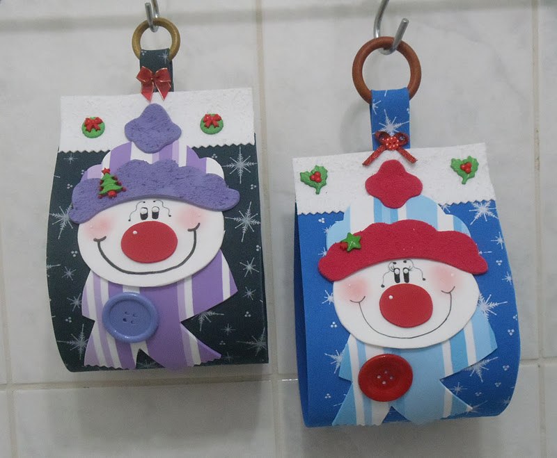 Porta papel higiênico tema natal