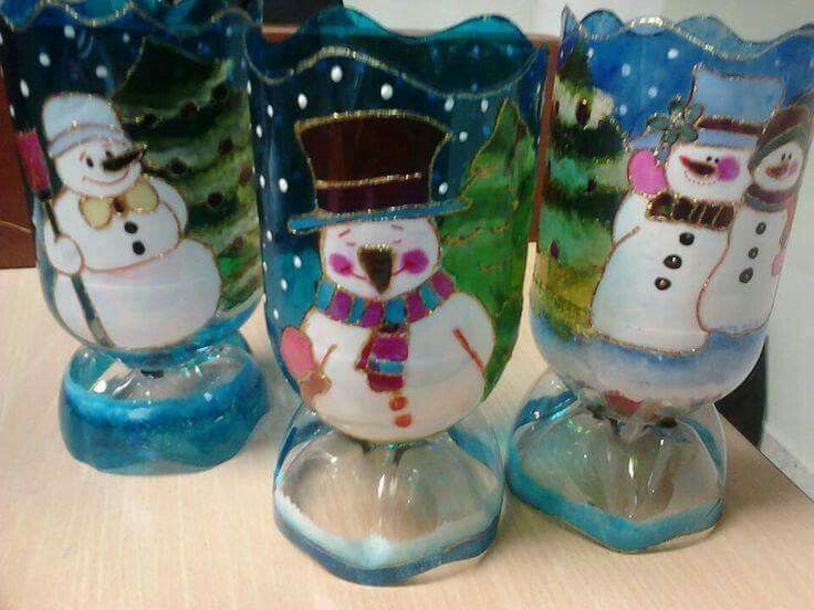 pintura de boneco de neve