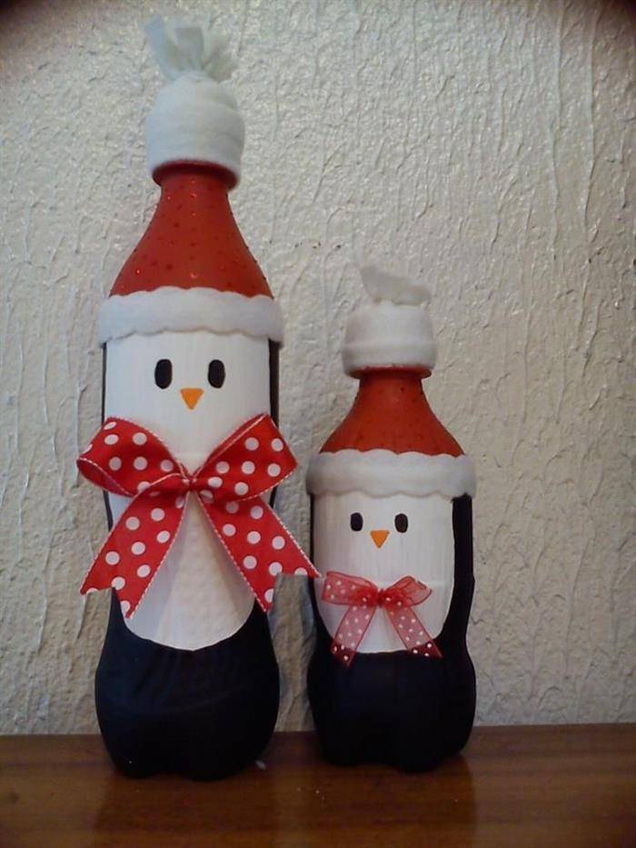 artesanato natal com garrafa pet