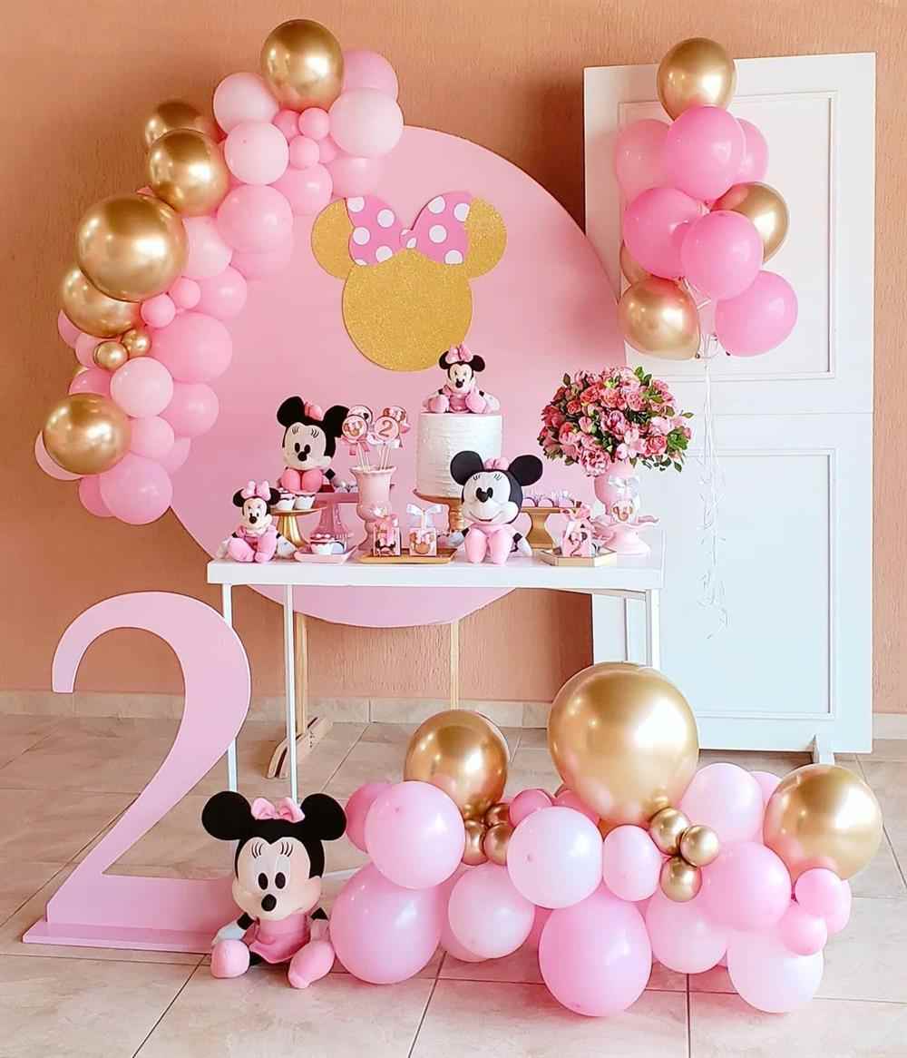 tema de aniversário da minnie rosa