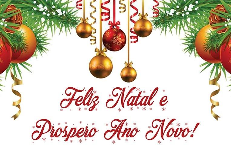 Cartão de Feliz Natal e Ano novo