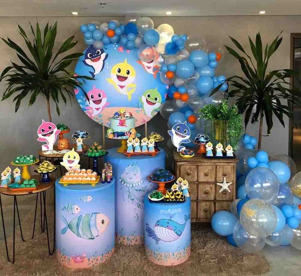 tema de aniversário feminino baby shark