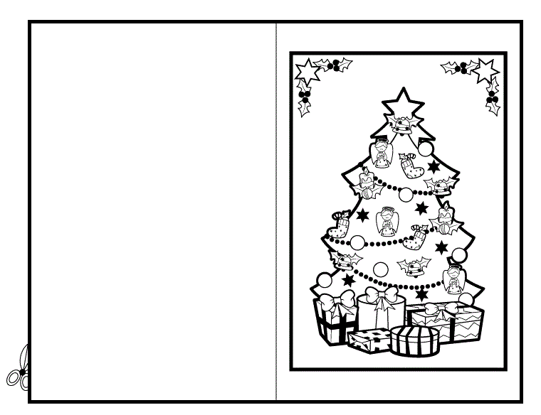 Cartão de Natal para imprimir, colorir e escrever lindas mensagens -  Artesanato Passo a Passo!